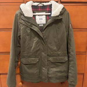 Hollister Army Green Jacket